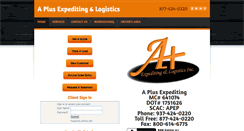 Desktop Screenshot of aplusexpediting.com